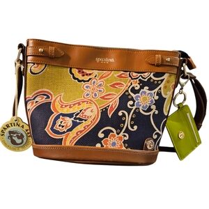 Spartina 449 Women's Floral Brown and Green Bag